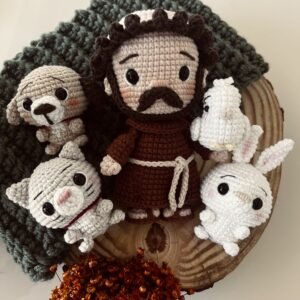 São Chiquinho e animais – Receita de Amigurumi em PDF