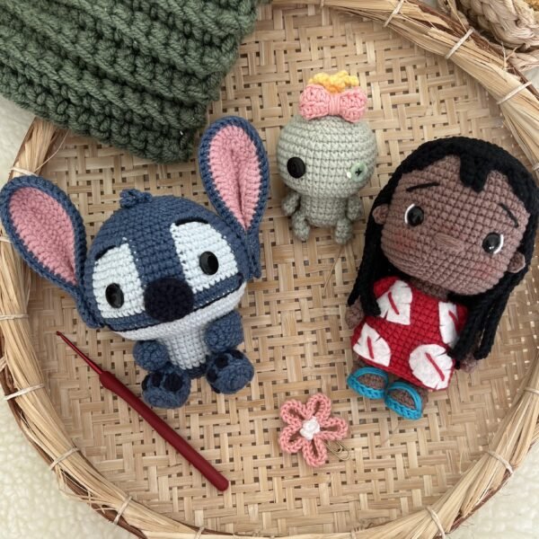 Lilo e Stich - Receita de amigurumi em PDF