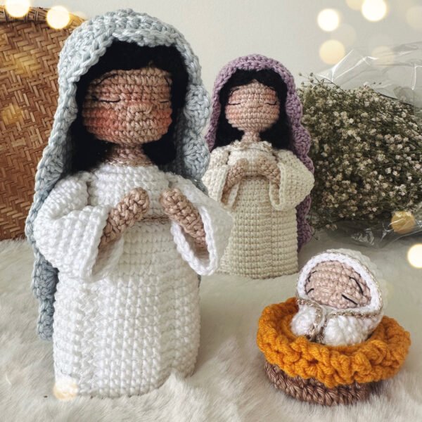 Maria e Menino Jesus - Receita de Amigurumi em PDF - Imagem 3