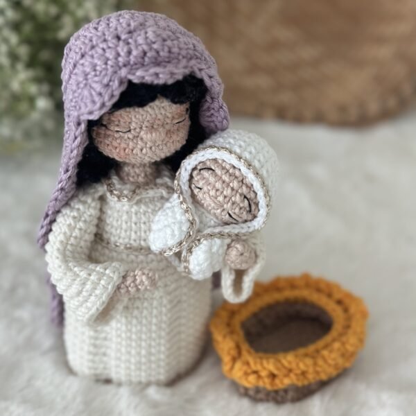 Maria e Menino Jesus - Receita de Amigurumi em PDF - Imagem 2