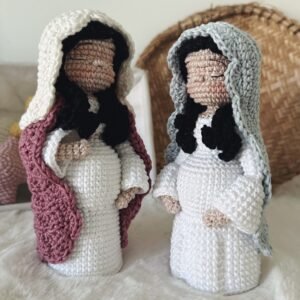 Nossa Senhora Grávida – Receita de amigurumi em PDF